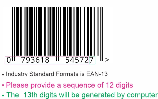 Custom Barcode Labels - Quantity 1 = 1 Roll = 400 PCS/Roll