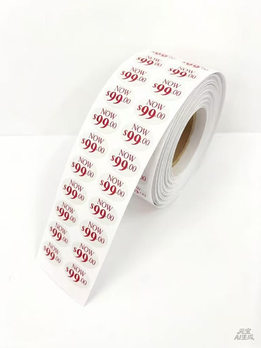 Price Tag Stickers/- Quantity 1 = 1 Roll = 1000 PCS/Roll